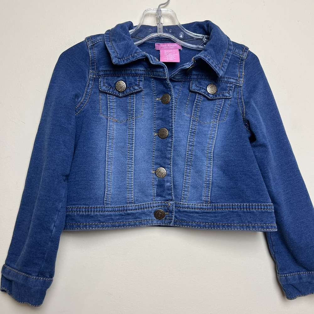 Issac Mizrahi Little Girls‎ Denim Jean Jacket Sz (4) XS 2021